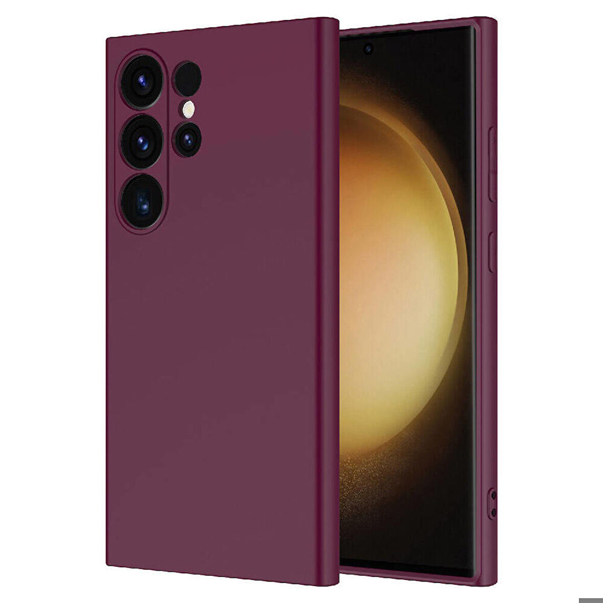 Galaxy S24 Ultra Uyumlu Zore Mara Lansman Kapak-Koyu Mor