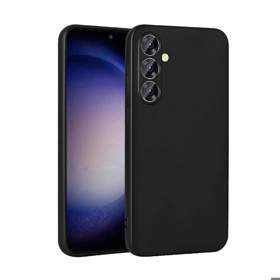 Galaxy S24 Plus Uyumlu Zore Premier Silikon Kapak-Siyah