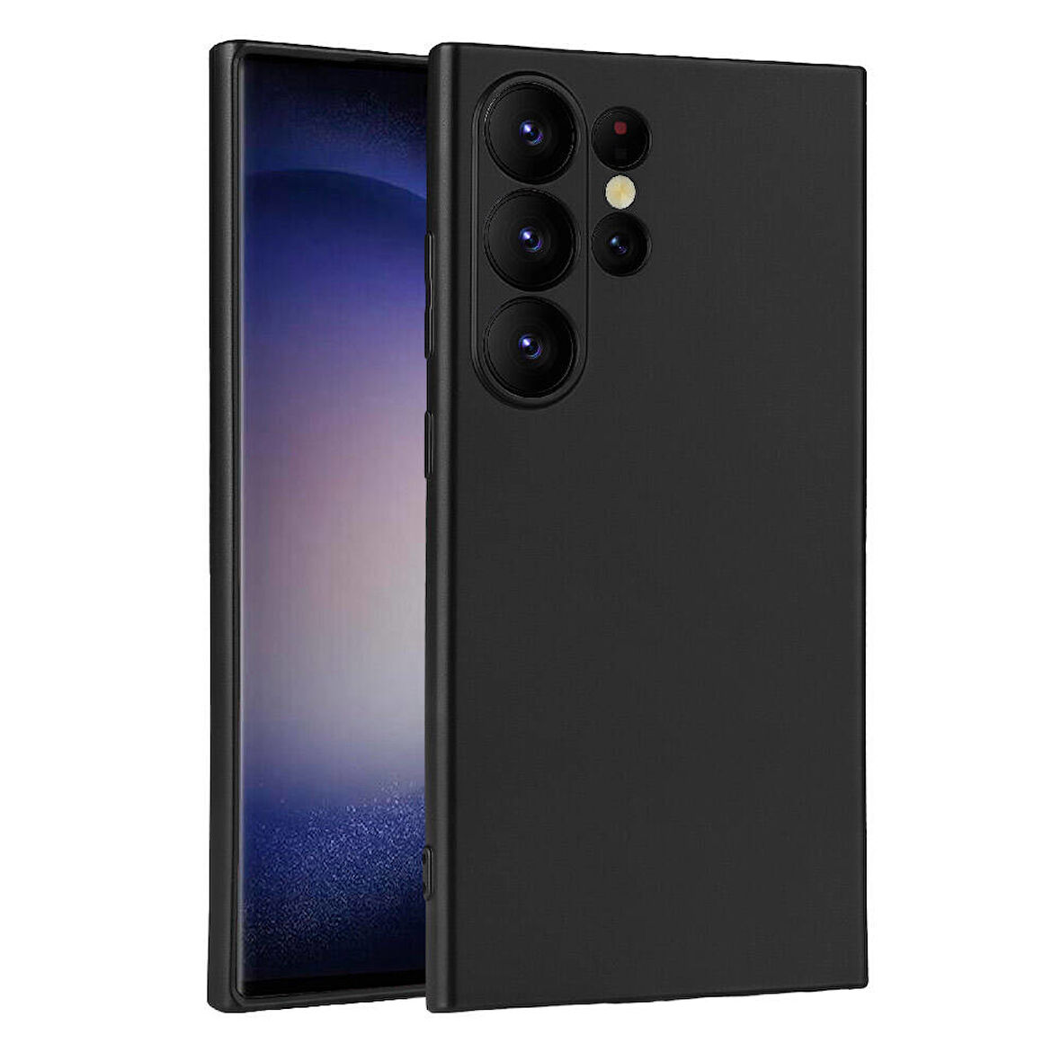 Galaxy S24 Ultra Uyumlu Zore Premier Silikon Kılıf-Siyah