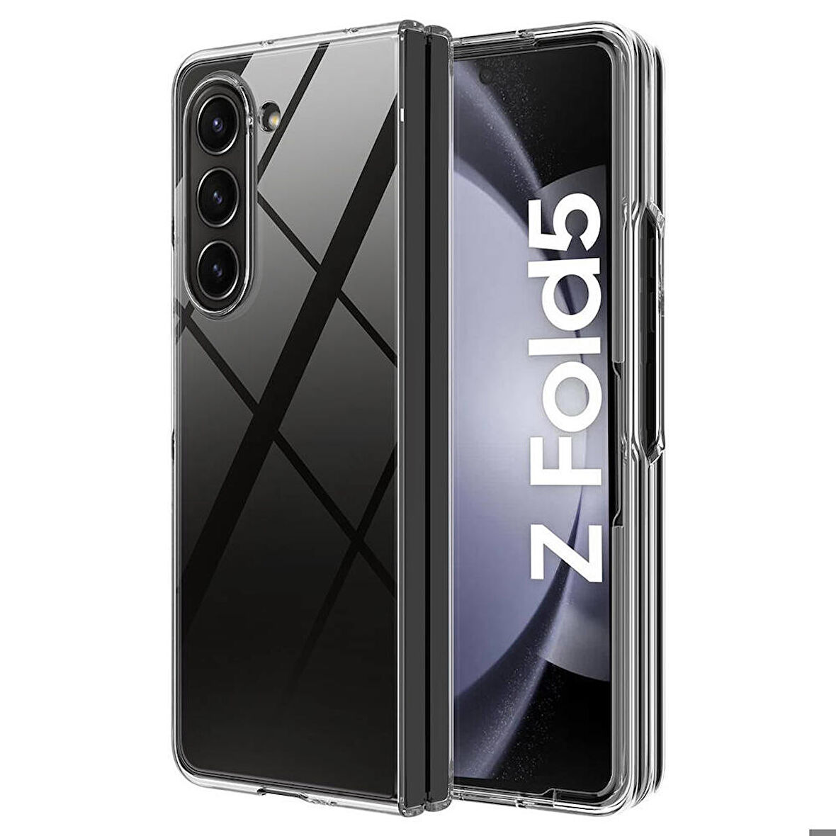 Galaxy Z Fold 5 Uyumlu Zore Droga Kapak-Renksiz