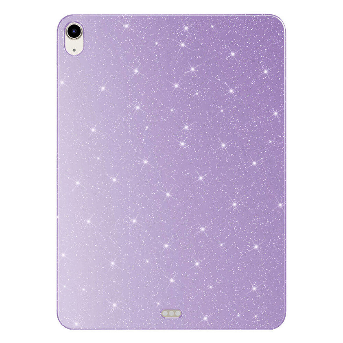 iPad Air 11 2024 Simli Parlak Görünümlü Uyumlu ​MKST Tablet Koton Kılıf-Lila