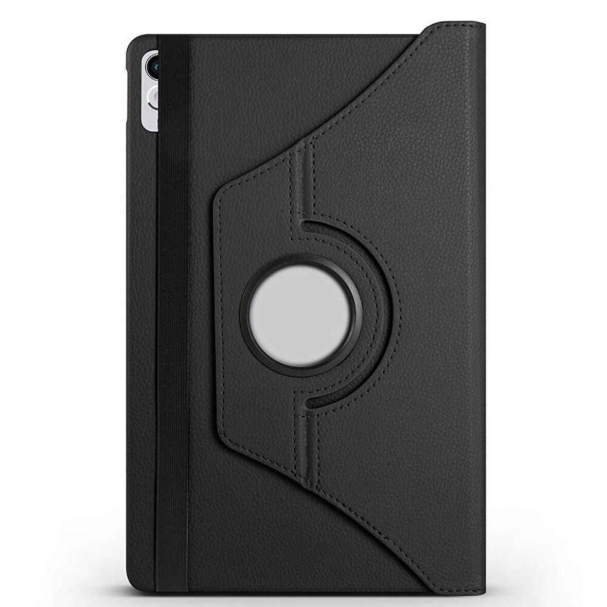 Lenovo Tab P11 11.5 (2.Nesil) TB350UF Uyumlu ​MXSP Dönebilen Standlı Kılıf-Siyah