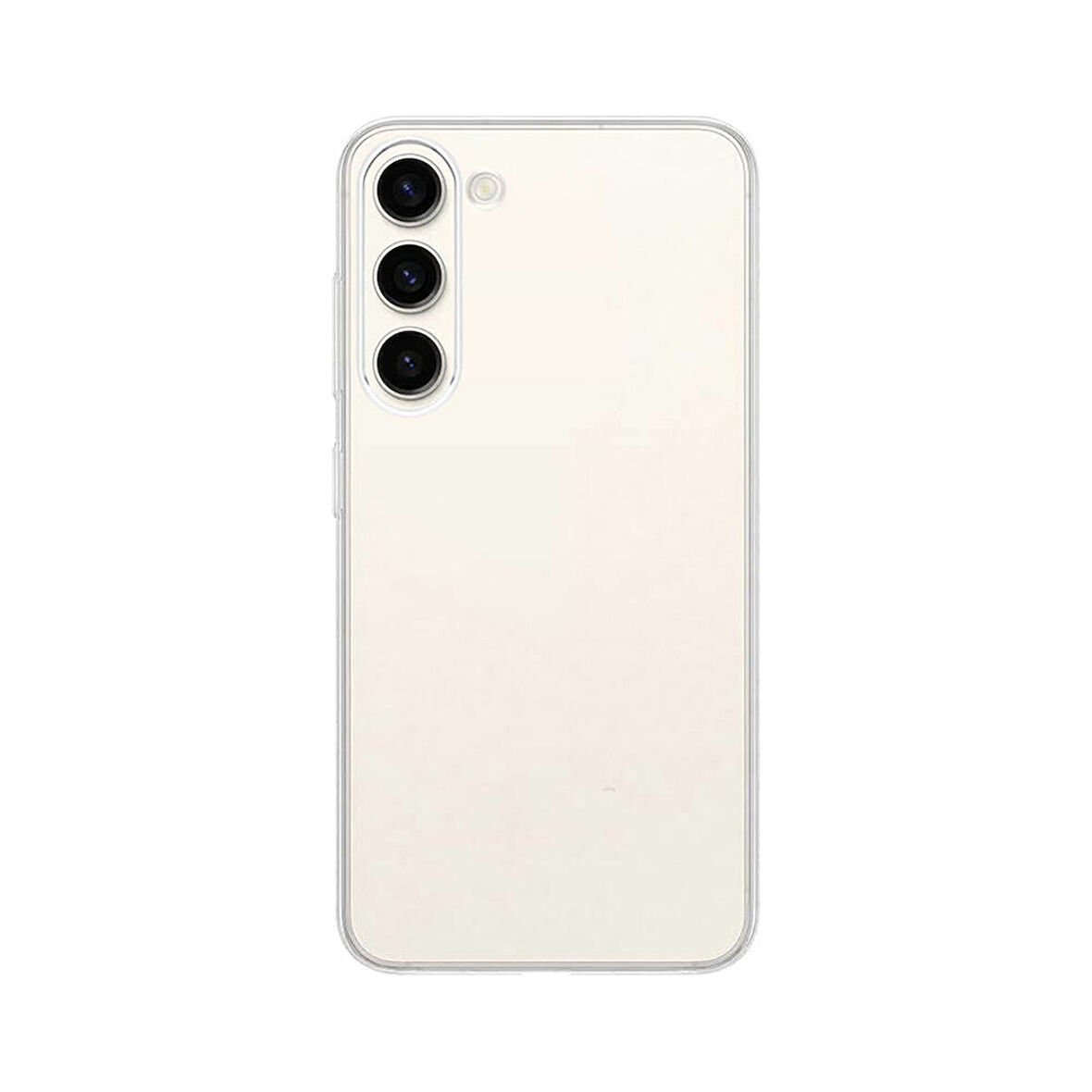 Samsung Galaxy S23 Kılıf Ultra İnce Sert Kamera Çıkıntılı Şeffaf Vonn Kapak
