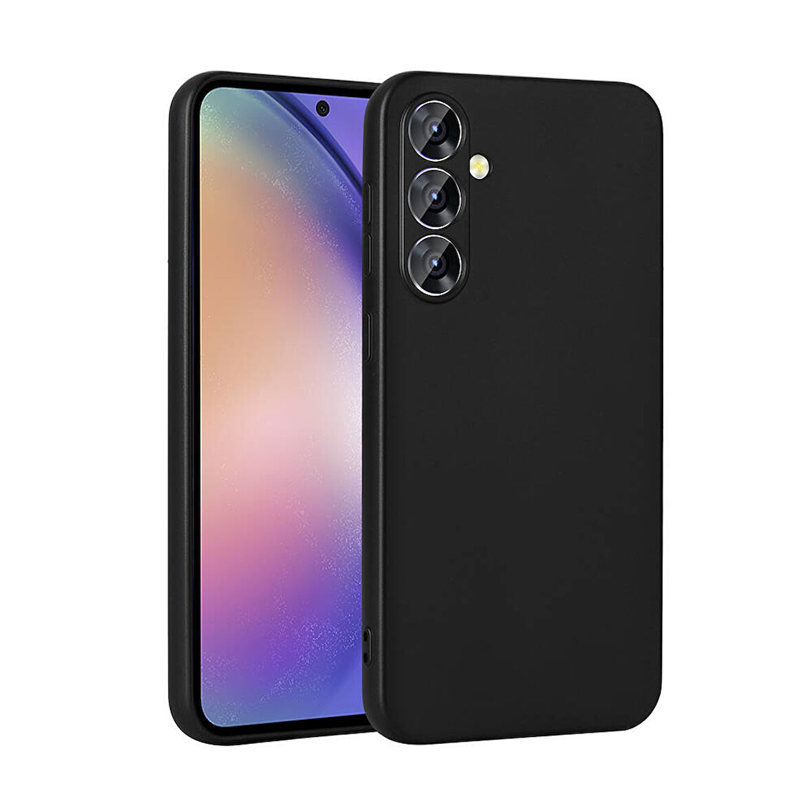 Galaxy A55 Kılıf Zore Premier Silikon Kapak-Siyah