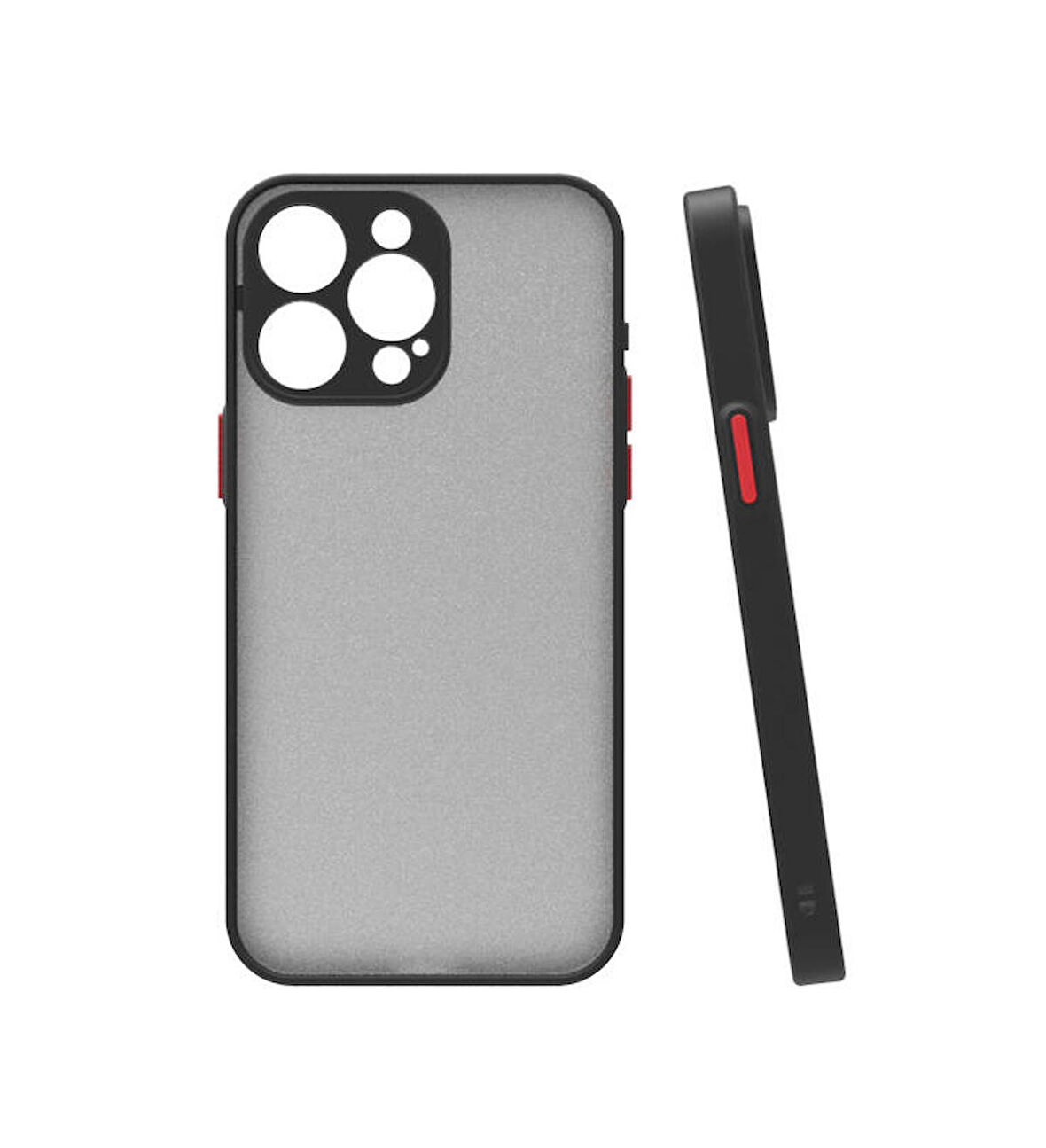 iPhone 15 Pro Max Kılıf Hux Düğme ve Kapak Zıt Renk Kılıf