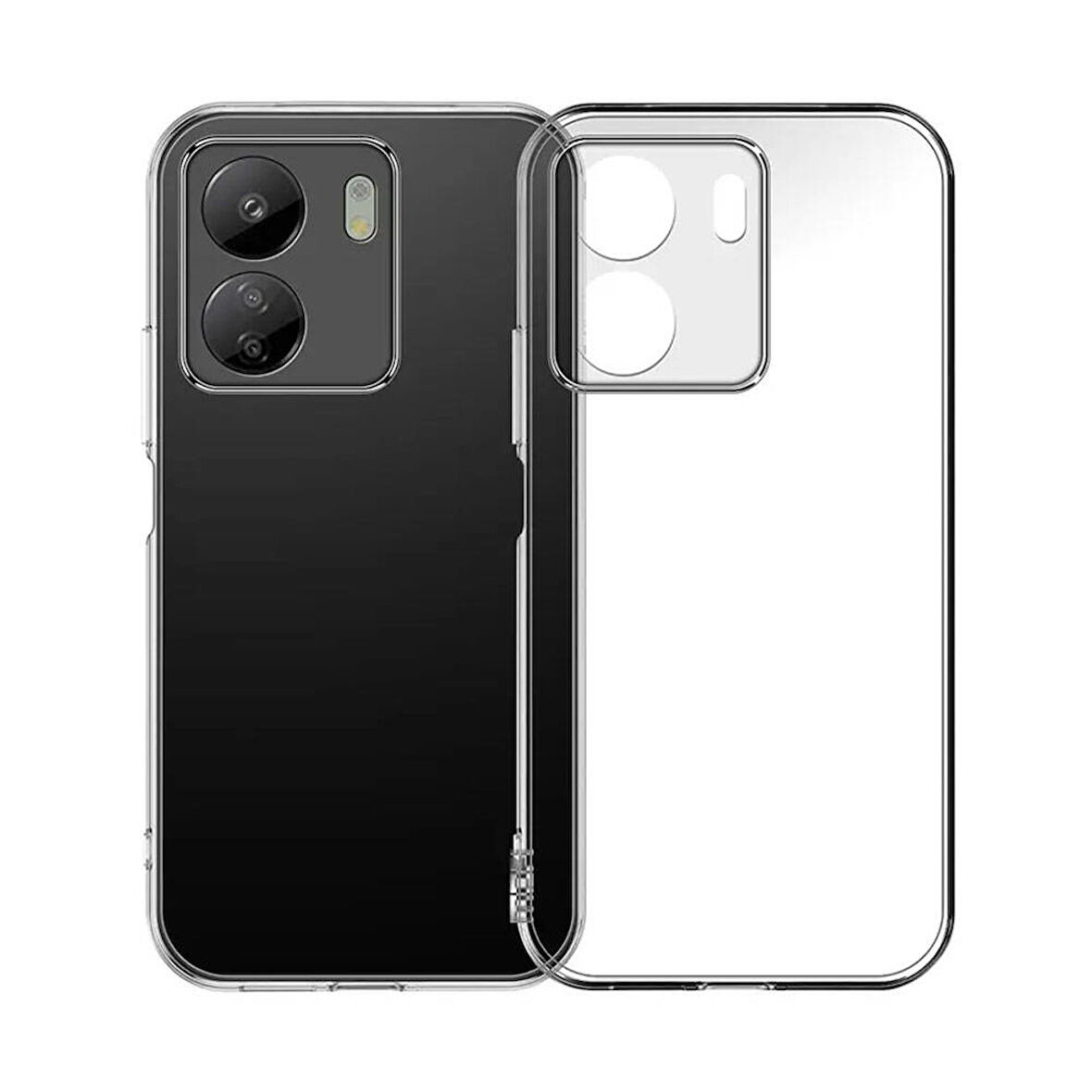 Xiaomi Poco C65 Kılıf Zore 2mm Anti Shock Silikon-Renksiz
