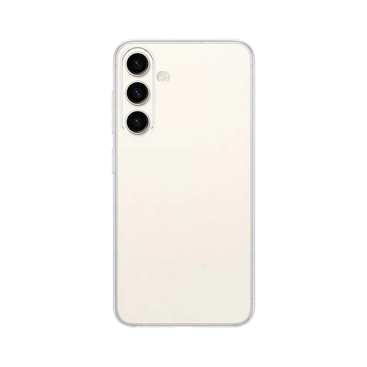 Samsung Galaxy S24 Kılıf Ultra İnce Sert Kamera Çıkıntılı Şeffaf Vonn Kapak