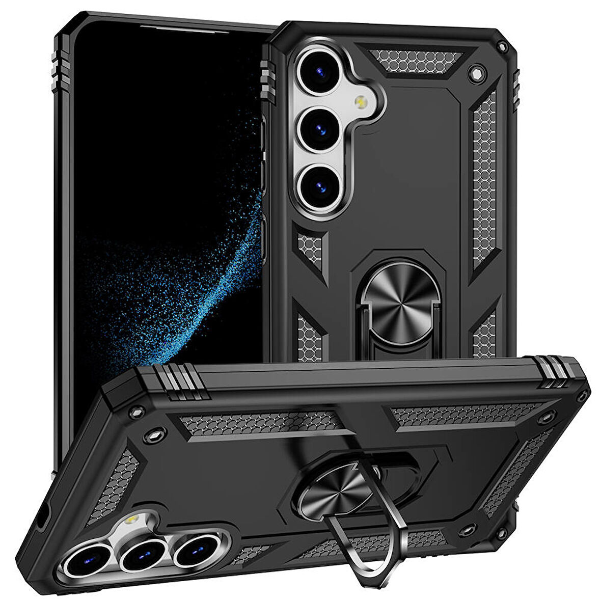 Galaxy S24 Plus Kılıf Zore Vega Kapak-Siyah