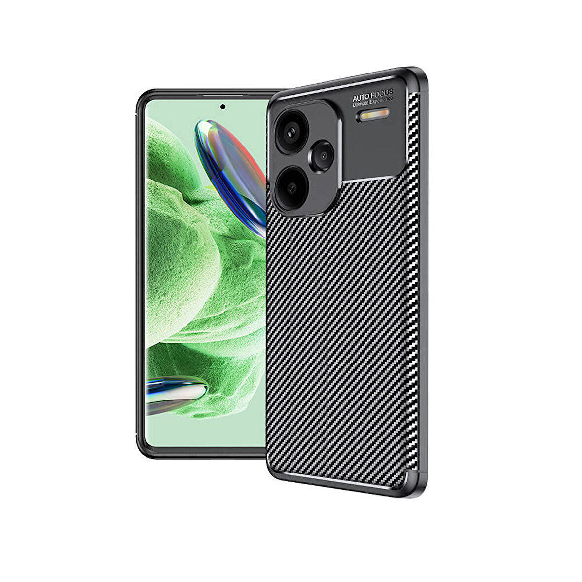 Xiaomi Redmi Note 13 Pro Plus 5G Kılıf Zore Negro Silikon Kapak-Siyah
