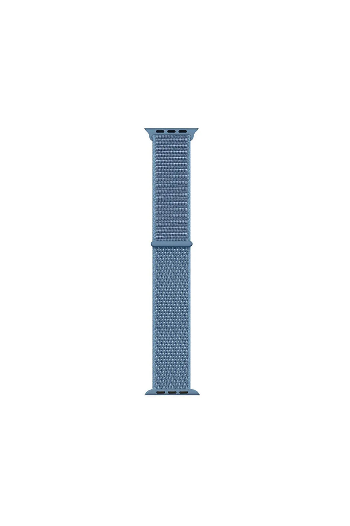 Apple Watch 42mm Kordon Band-03 Serisi Hasır Strap Kayış-Cape Ced Blue Uyumlu