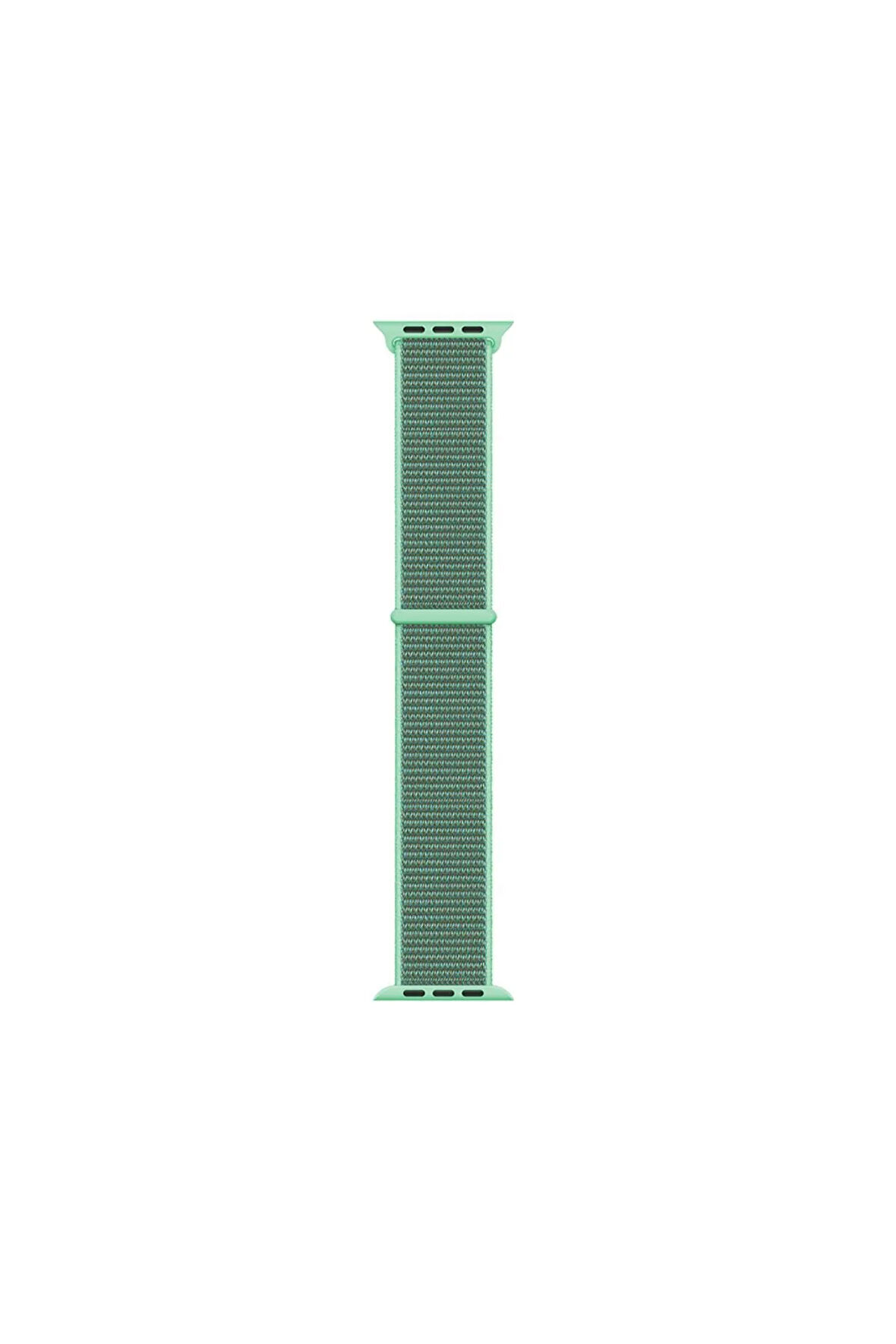 Apple Watch 42mm Kordon Band-03 Serisi Hasır Strap Kayış-Spearmint