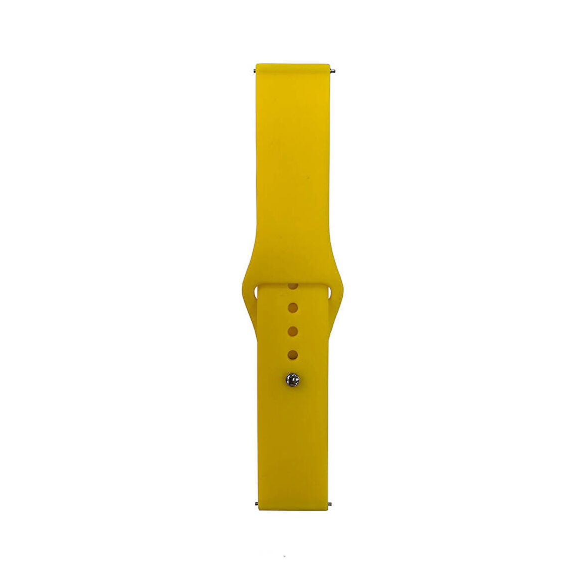 Huawei GT2 42mm Band Serisi 20mm Klasik Kordon Silikon Strap Kayış-Sarı