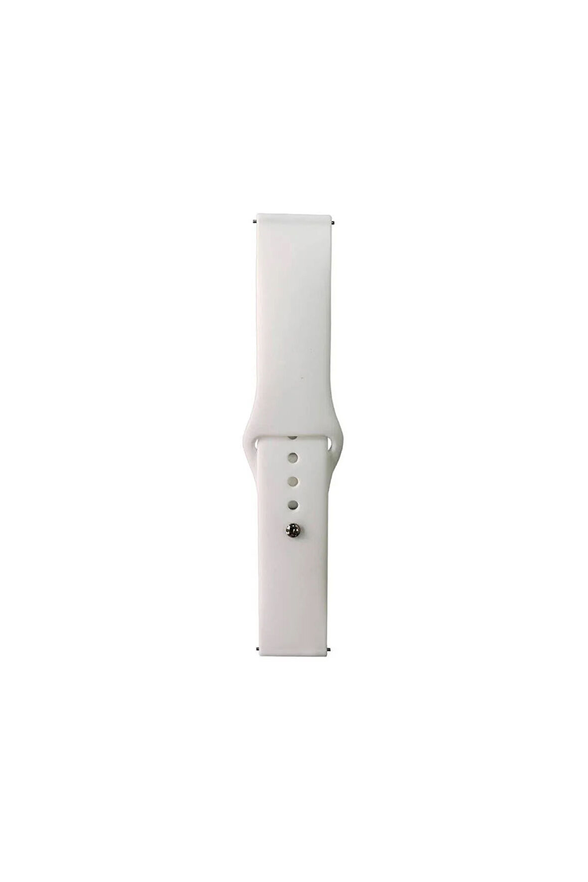 Huawei GT2 46mm Band Serisi 22mm Klasik Kordon Silikon Strap Kayış-Beyaz