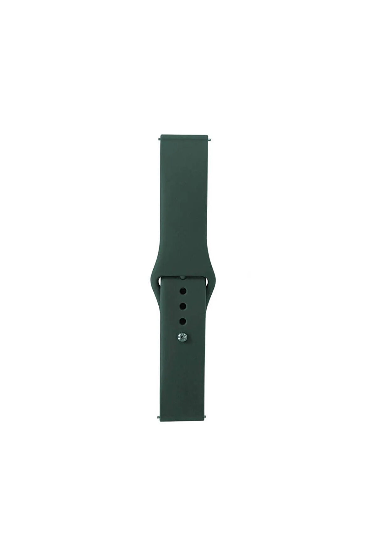 Huawei GT2 46mm Band Serisi 22mm Klasik Kordon Silikon Strap Kayış-Pine Yeşil