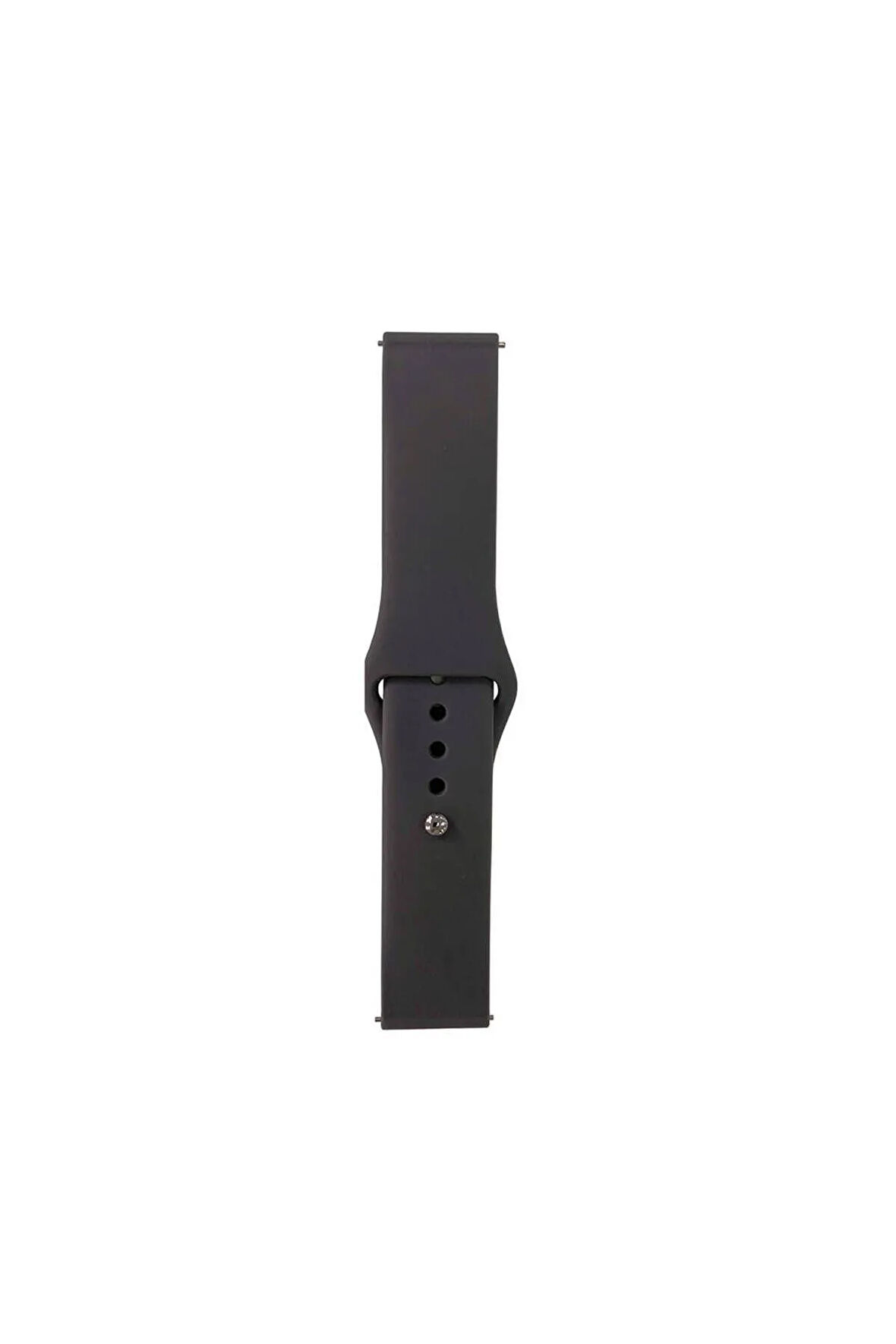 Gear S3 Band Serisi 22mm Klasik Kordon Silikon Strap Kayış-Gri