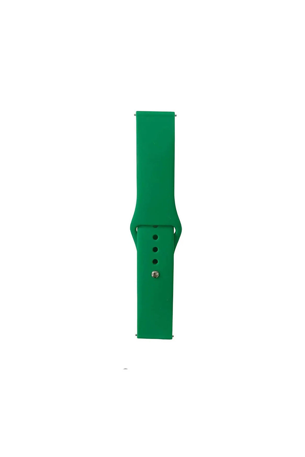 Galaxy Watch 46mm Band Serisi 22mm Klasik Kordon Silikon Strap Kayış-Grass Green