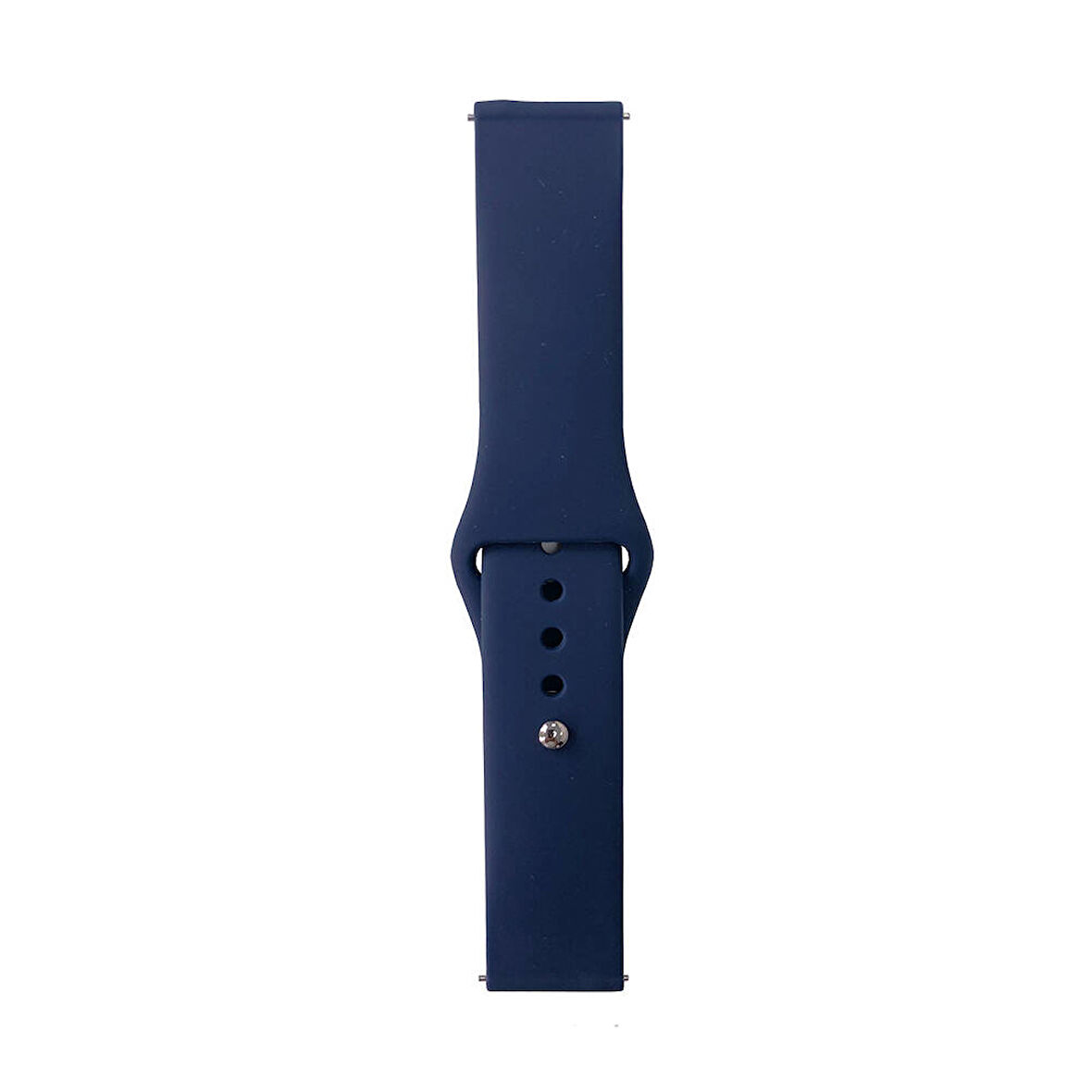 Gear S2 Band Serisi 20mm Klasik Kordon Silikon Strap Kayış-Midnight Blue