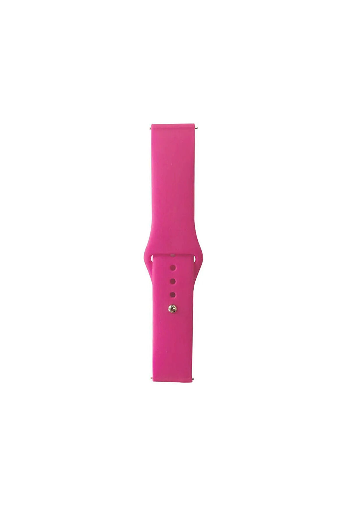 Galaxy Watch Active 2 40mm Band Serisi 20mm Klasik Kordon Silikon Strap Kayış-Barbie Powder