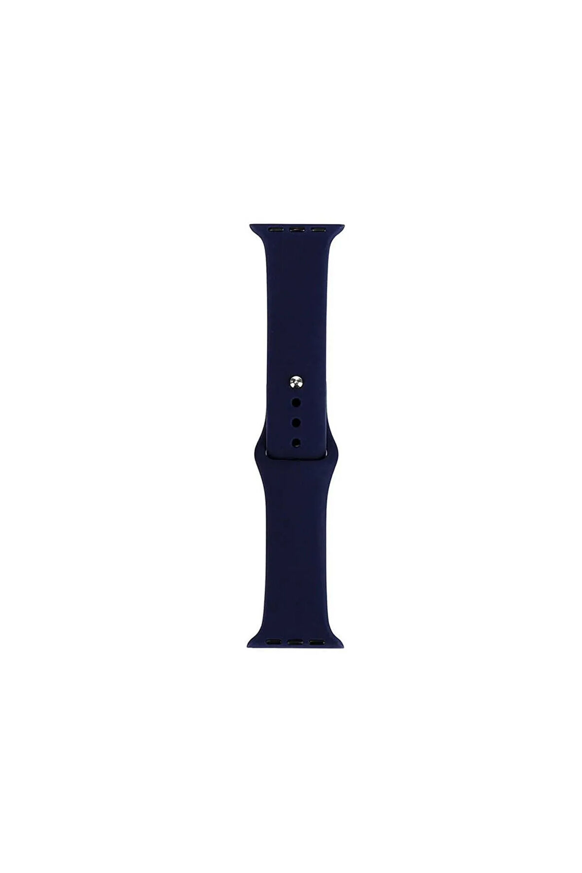 Apple Watch 7 45mm Band Serisi Klasik Kordon Silikon Strap Kayış-Midnight Blue