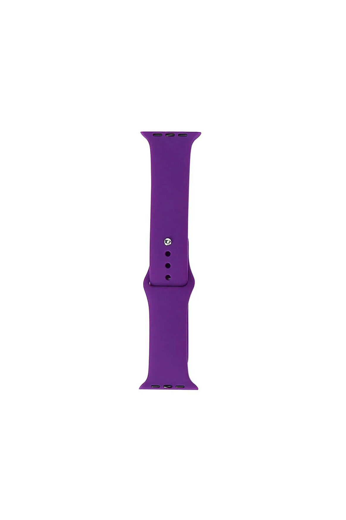 Apple Watch 42mm Band Serisi Klasik Kordon Silikon Strap Kayış-New Purple