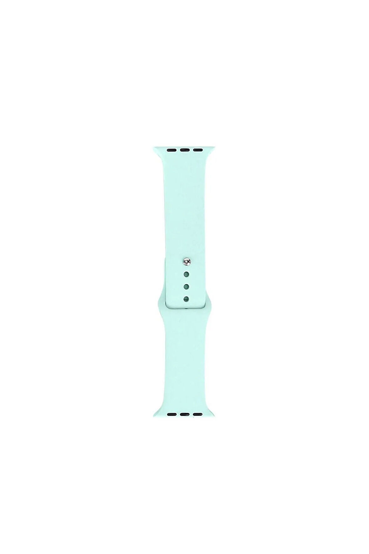 Apple Watch 42mm Band Serisi Klasik Kordon Silikon Strap Kayış-Emerald Green