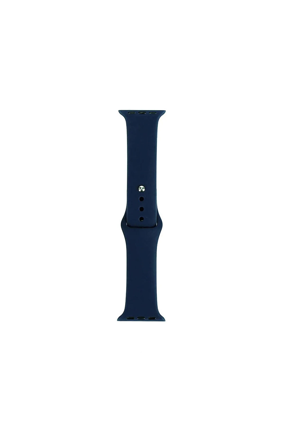 Apple Watch 42mm Band Serisi Klasik Kordon Silikon Strap Kayış-Deep Blue