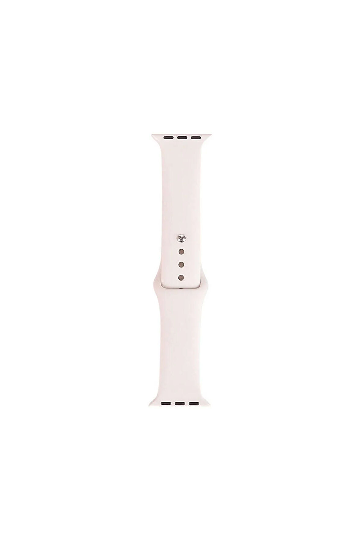 Apple Watch 40mm Band Serisi Klasik Kordon Silikon Strap Kayış-Antique White