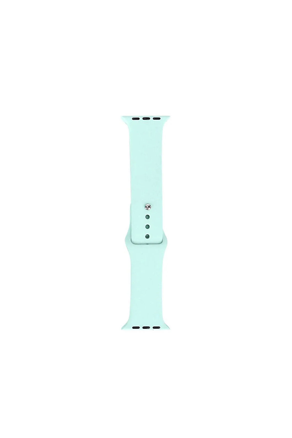 Apple Watch 38mm Band Serisi Klasik Kordon Silikon Strap Kayış-Emerald Green