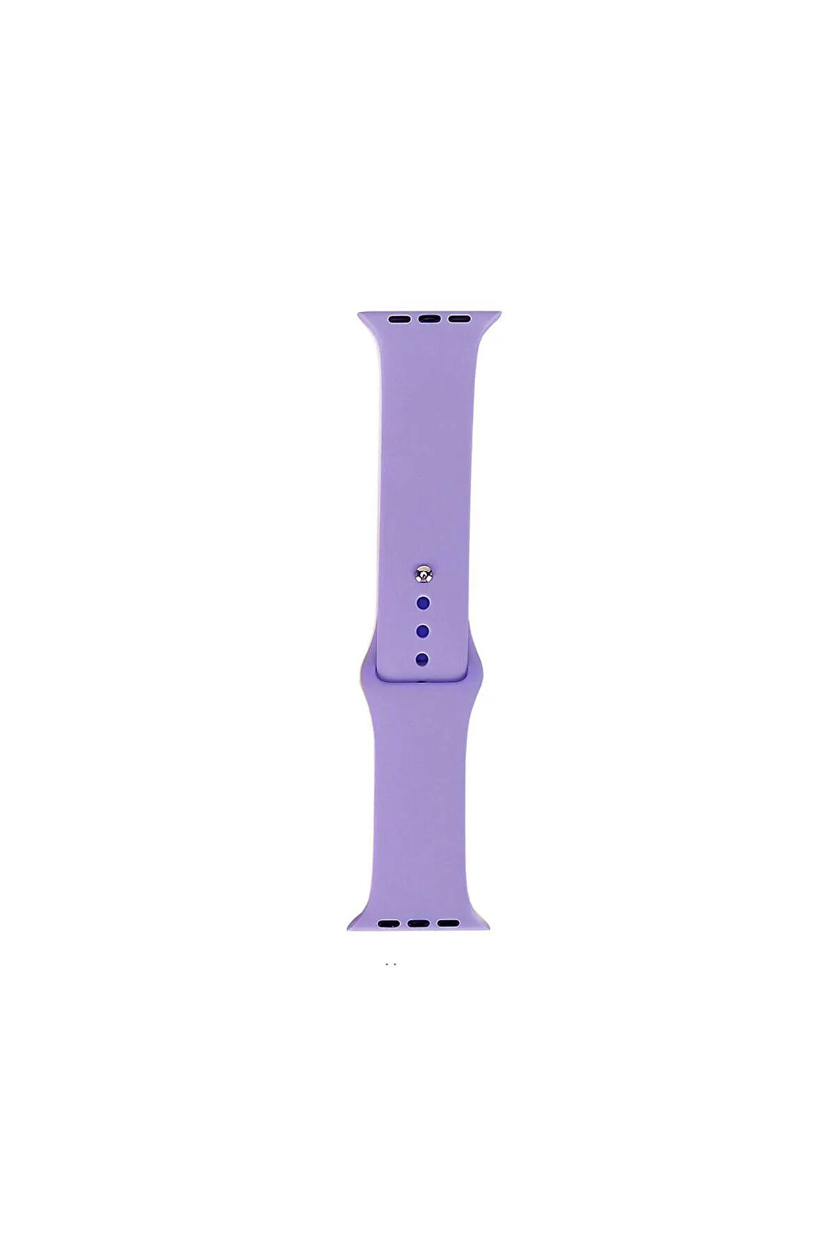 Apple Watch 38mm Band Serisi Klasik Kordon Silikon Strap Kayış-Lavender