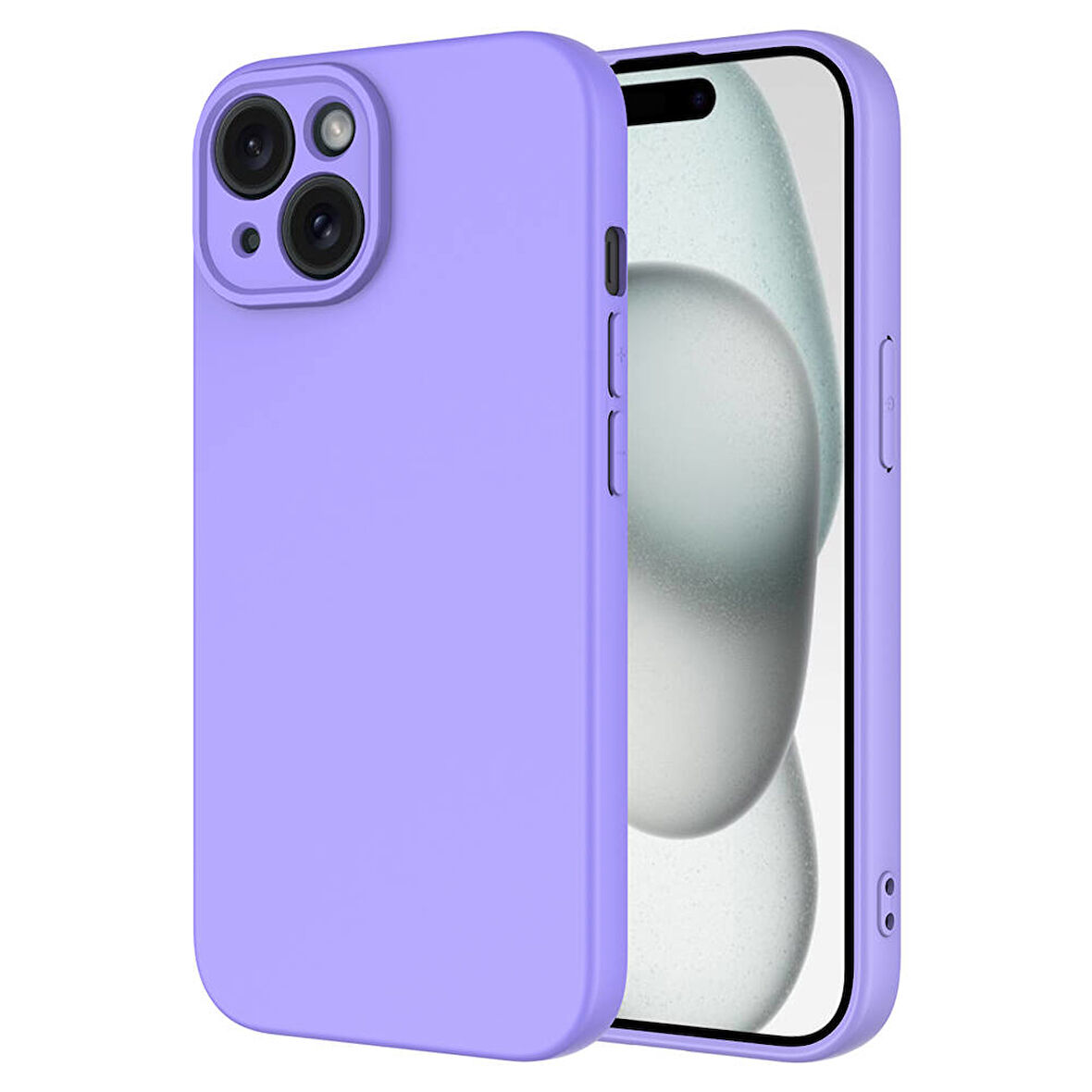 Apple iPhone 15 Plus Kılıf Zore Mara Lansman Kapak-Lila