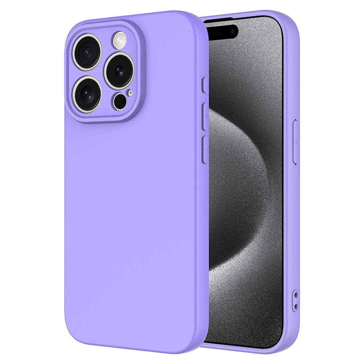 Apple iPhone 15 Pro Kılıf Zore Mara Lansman Kapak-Lila