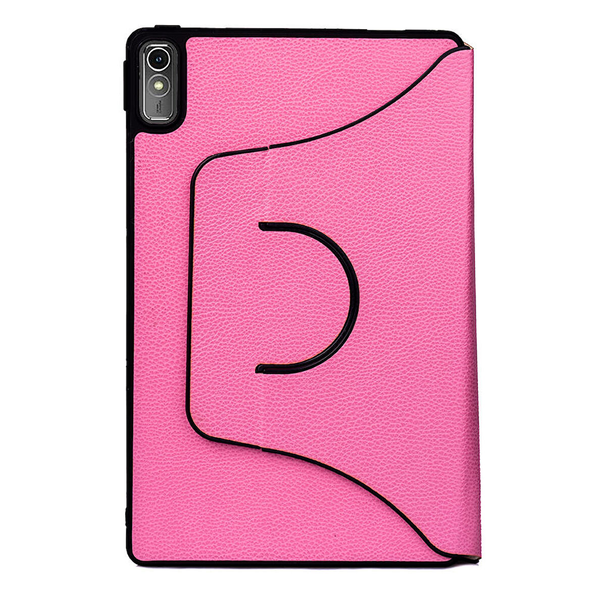 Lenovo Tab P11 11.5" (2.Nesil) Uyumlu ​EFFX Fest Dönebilen Standlı Kılıf-Pudra