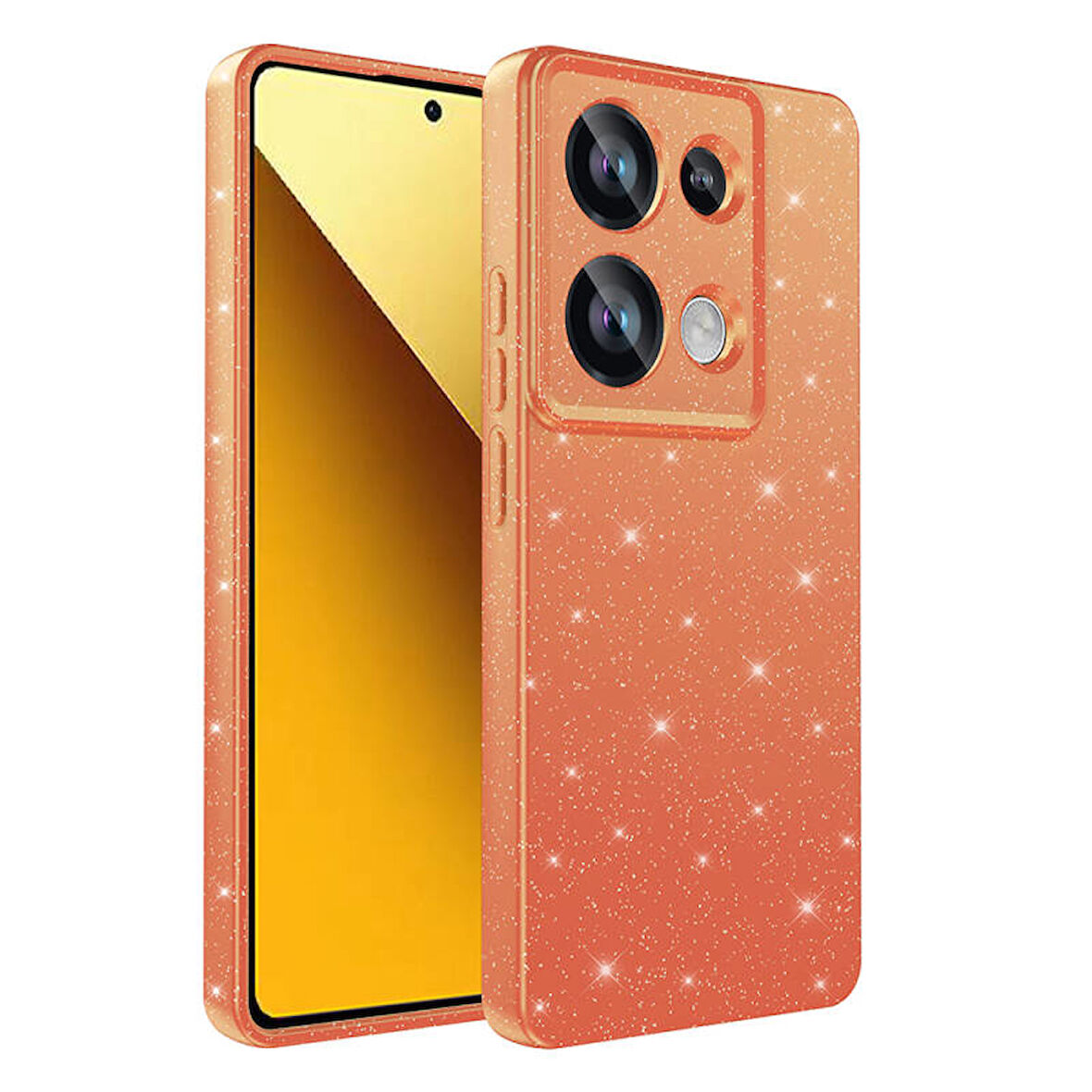 Xiaomi Redmi Note 13 Pro 4G Uyumlu Kılıf Kamera Korumalı Simli Lüks Koton Kapak