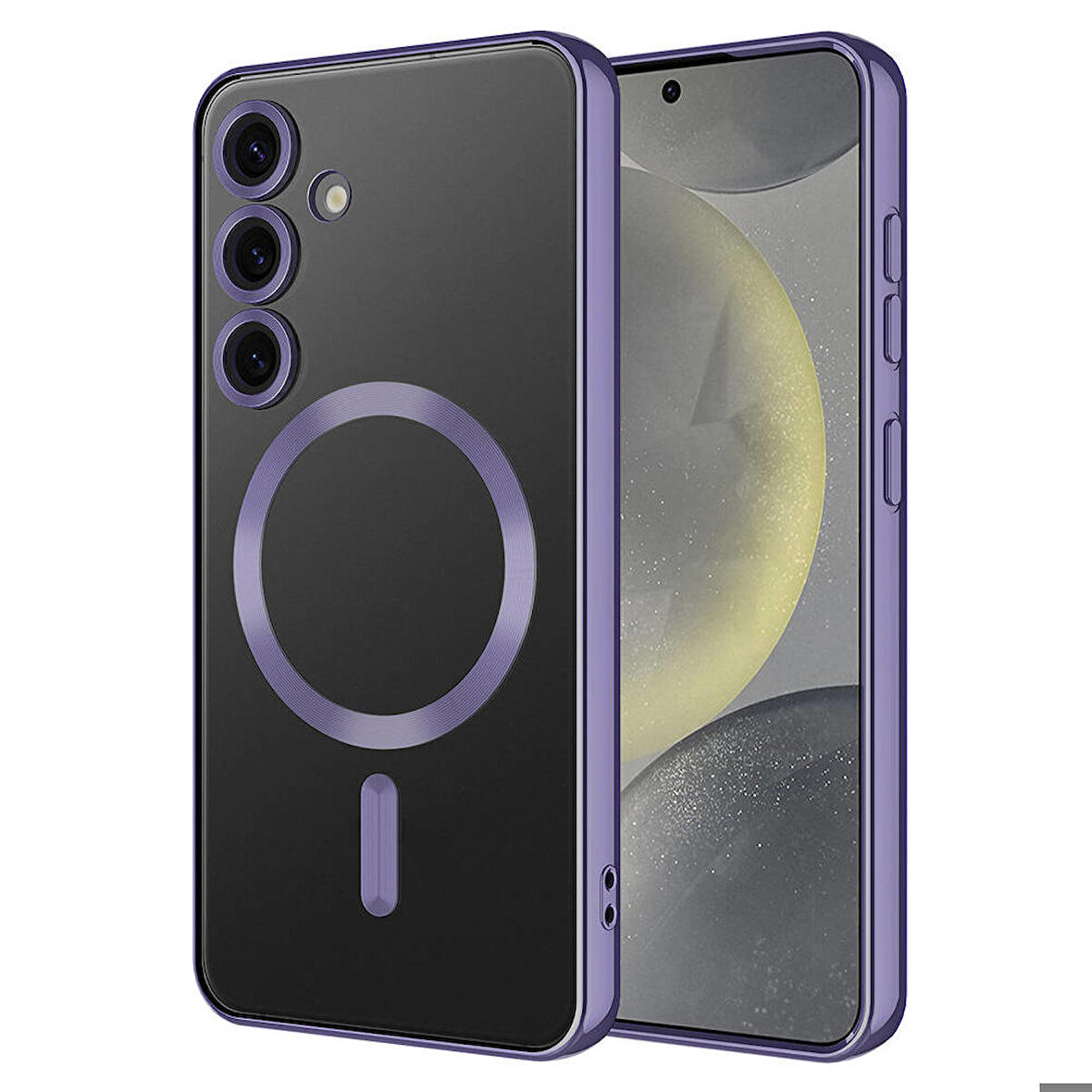 Vendas Samsung Galaxy S24 Kılıf Kamera Korumalı Magsafe Wireless Şarj Özellikli Zore Demre Kapak