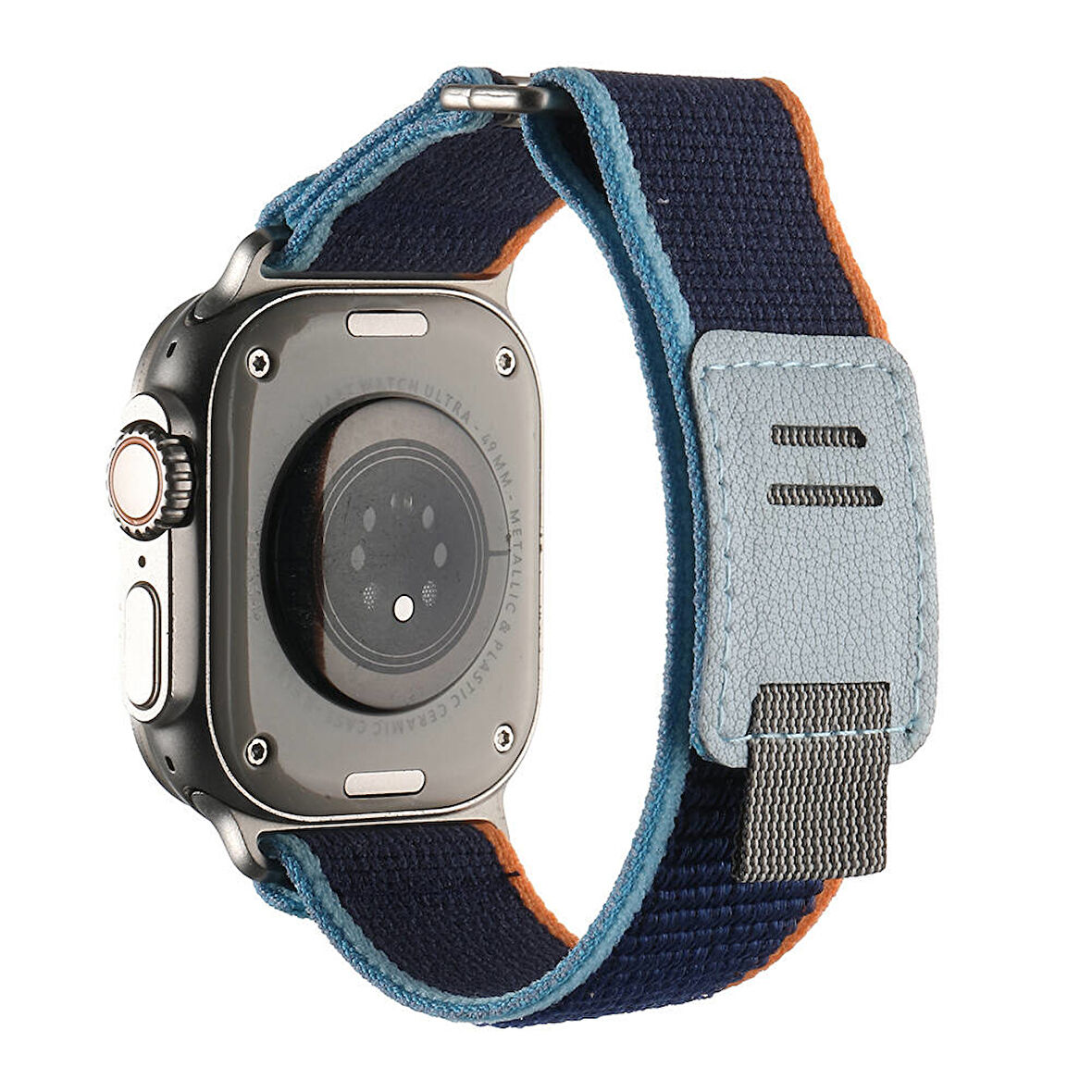 Apple Watch Ultra 49mm Hasır Kordon Zore KRD-106 Strap Kayış-Lacivert