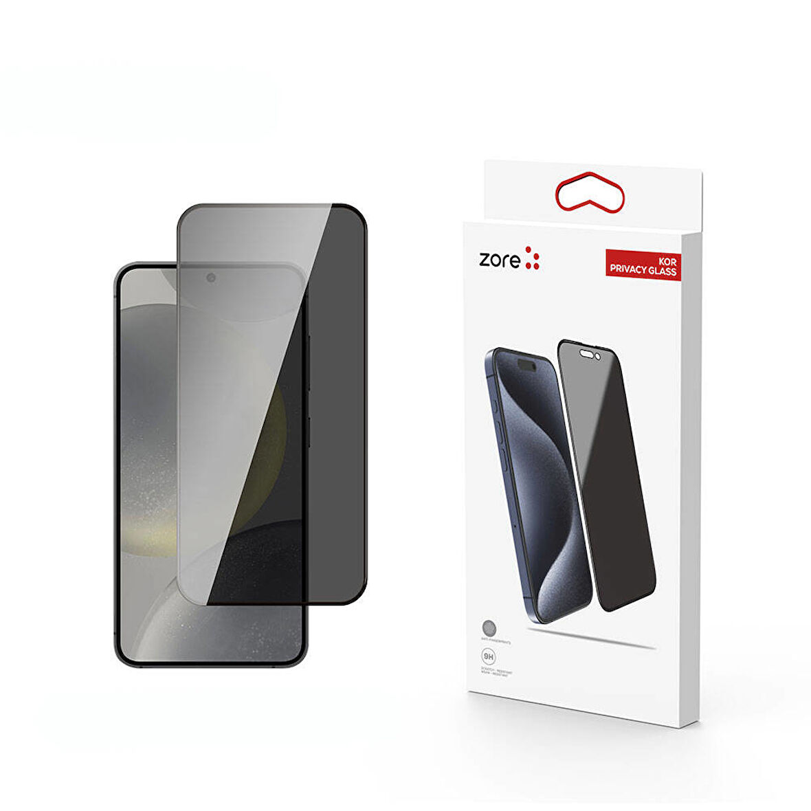 Galaxy S24 Ensueno Kor Privacy Cam Ekran Koruyucu-Siyah