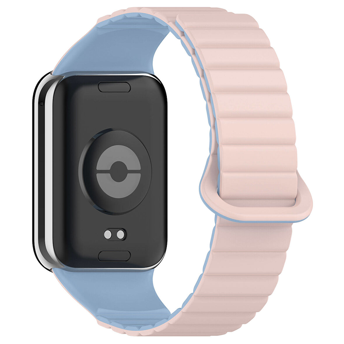 Xiaomi Redmi Watch 4 Silikon Kordon Zore KRD-105 Strap Kayış-Pembe-Mavi