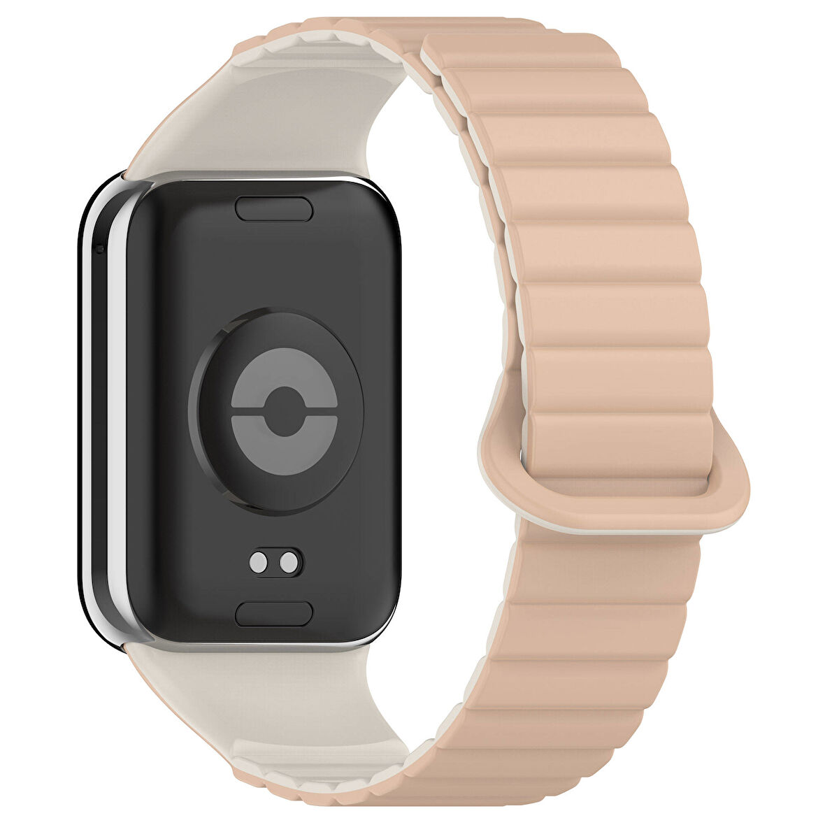 Xiaomi Redmi Watch 4 Silikon Kordon Zore KRD-105 Strap Kayış-Pudra