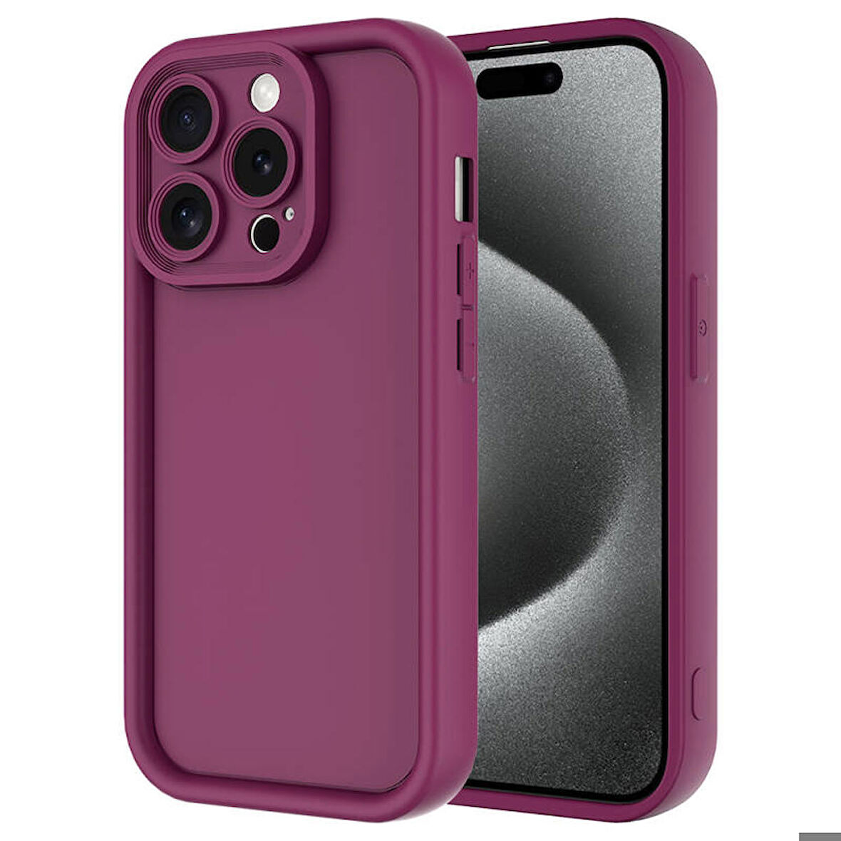 Apple iPhone 15 Pro Uyumlu Kılıf Kamera Korumalı Ananas Kapak