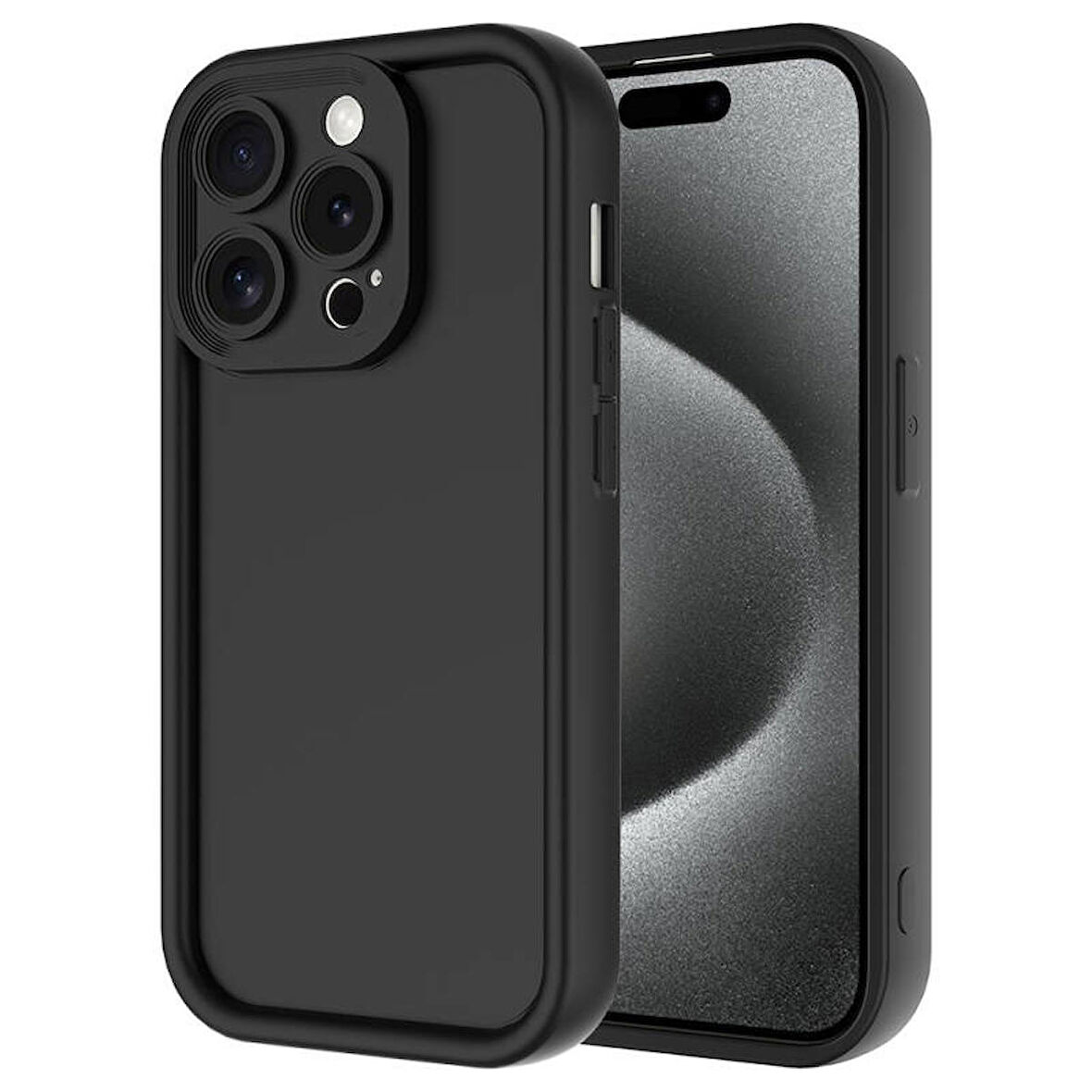 Apple iPhone 15 Pro Max Uyumlu Kılıf Kamera Korumalı Ananas Kapak