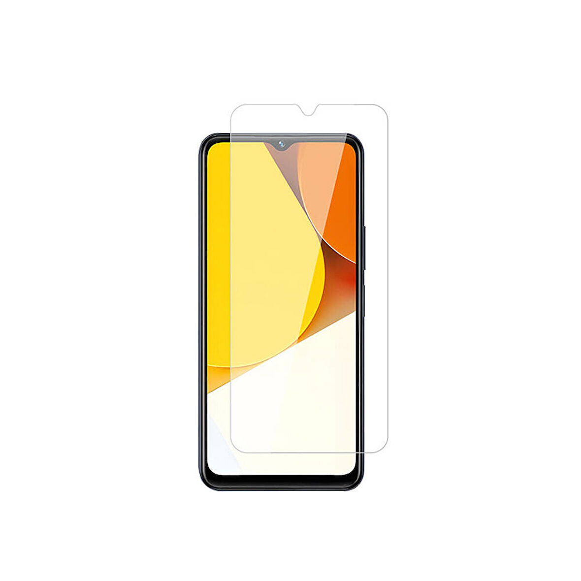 Vivo Y35 Davin 5D Cam Ekran Koruyucu-Siyah