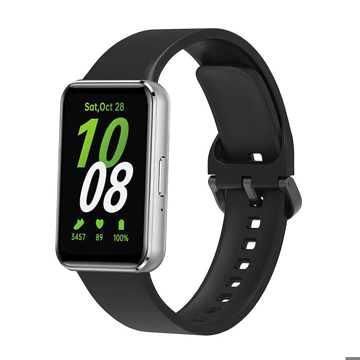 Galaxy Fit 3 Silikon Kordon KRD-110 Suya Dayanıklı Tokalı Strap Kayış