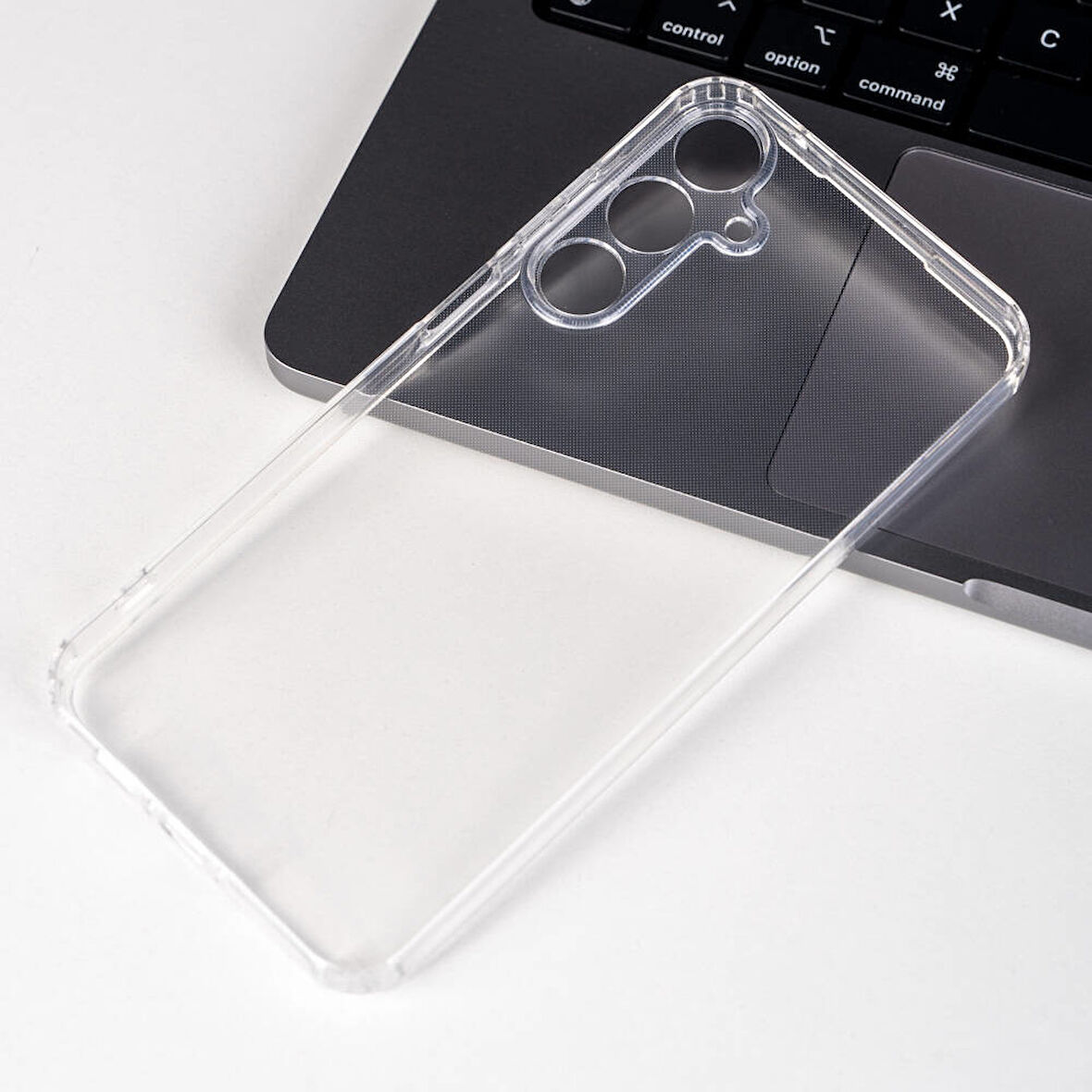 Galaxy A55 Kılıf Zore 2mm Anti Shock Silikon-Renksiz