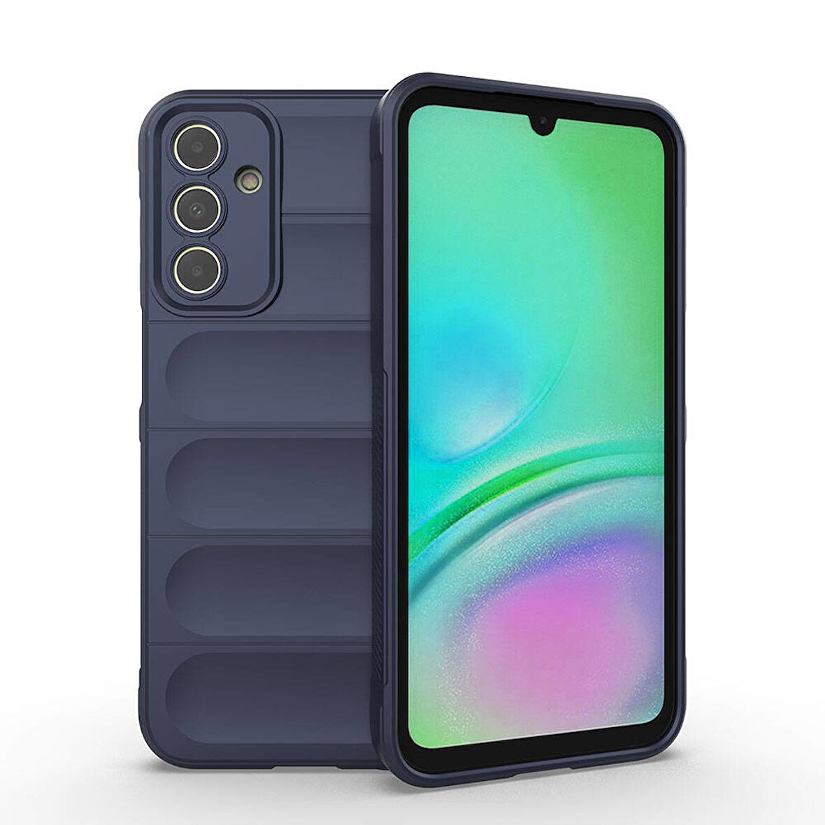 Samsung Galaxy A15 Kılıf Esnek TPU Oyuklu Arka Yüzey Tasarımlı Etnik Silikon Kapak