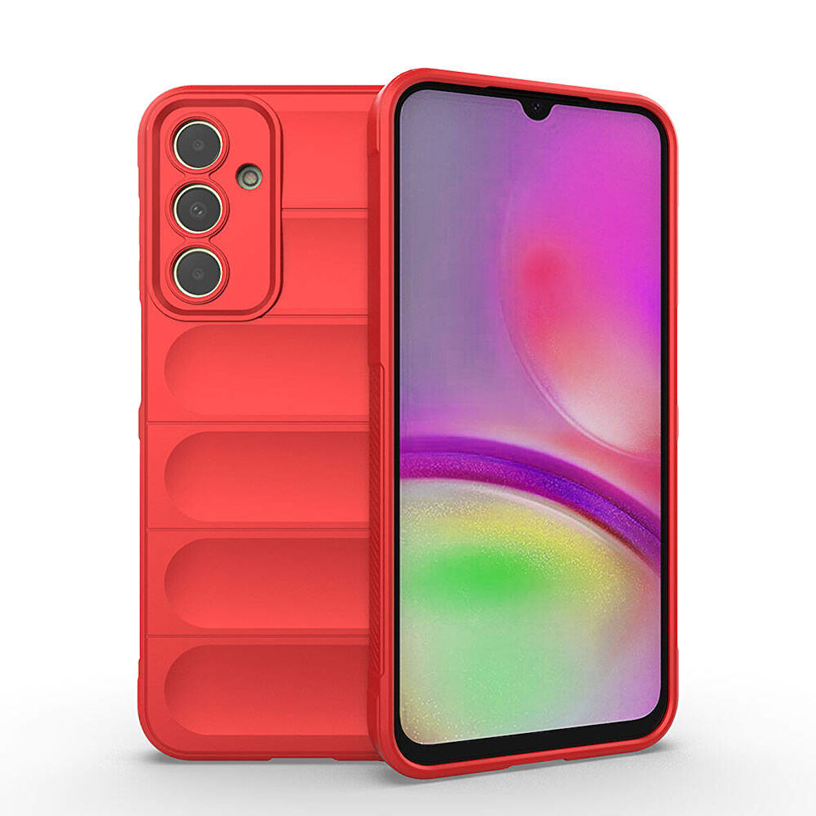 Samsung Galaxy A25 Kılıf Esnek TPU Oyuklu Arka Yüzey Tasarımlı Etnik Silikon Kapak