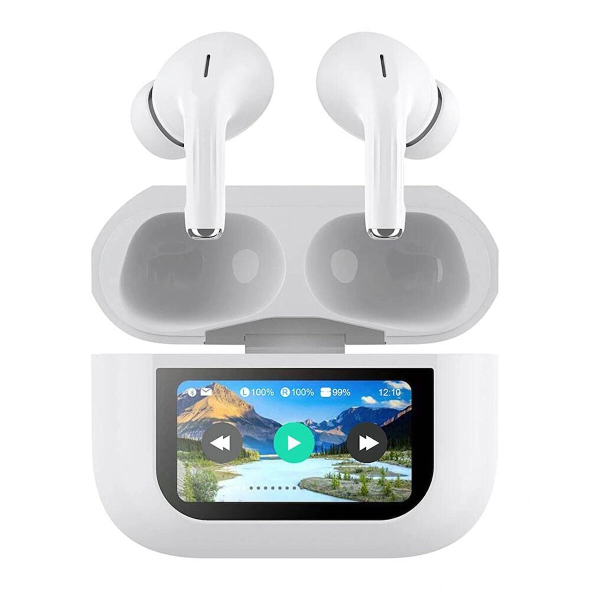 LAPAS BTK-ZR76 BEYAZ ANC DOKUNMATİK EKRANLI BLUETOOTH KULAKLIK 