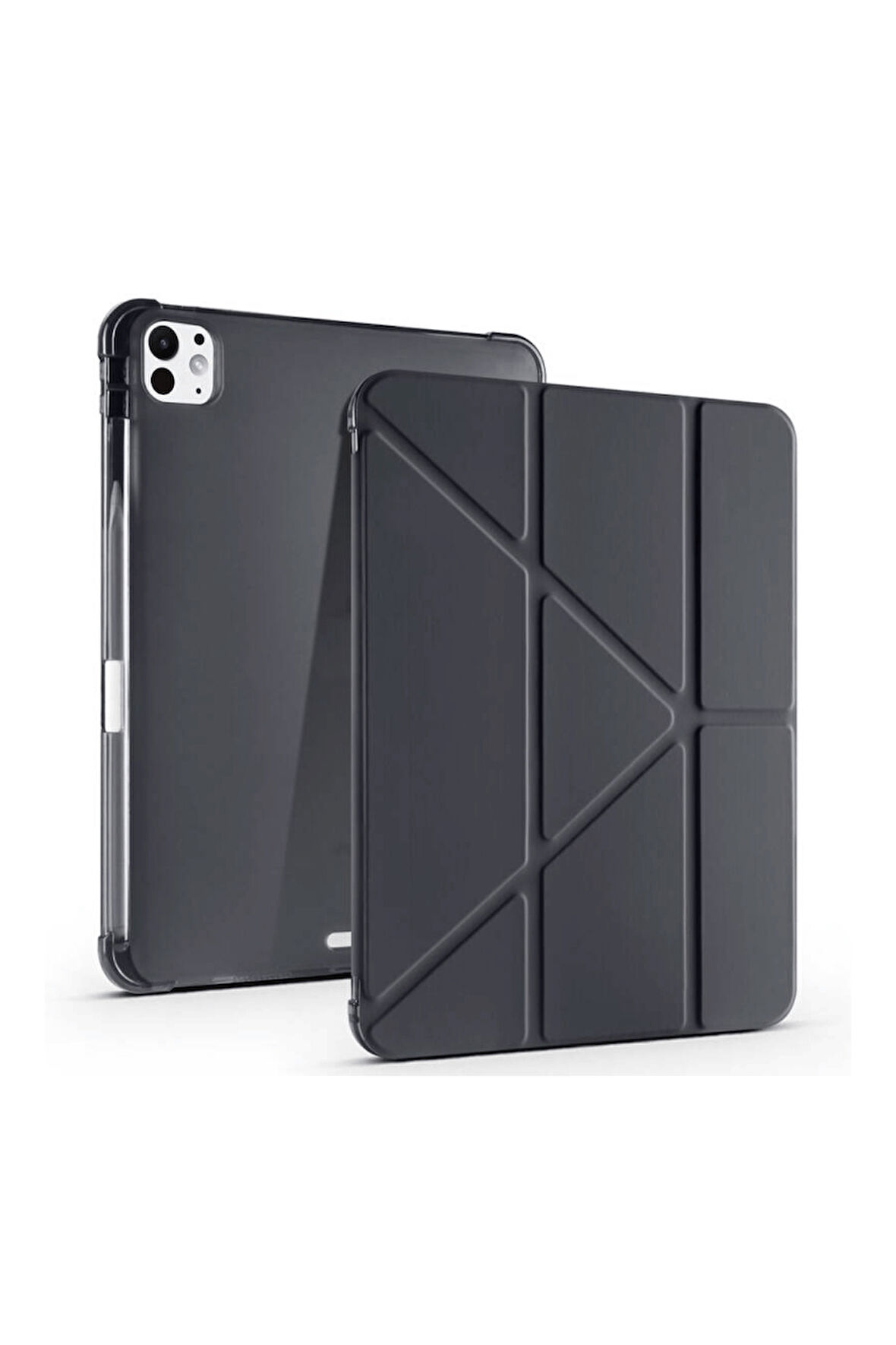 iPad Pro 11 2025 M5 Çip Uyumlu Tri Folding Kalem Bölmeli Akıllı Standlı Özellikli Kılıf