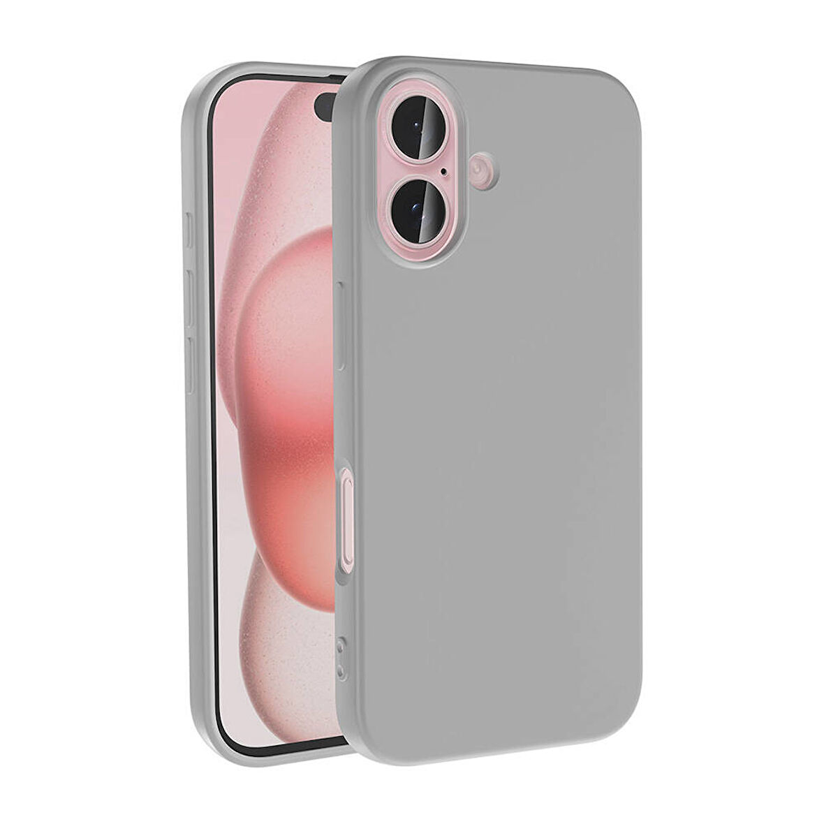 Apple iPhone 16 Kılıf Zore LSR Lansman Kapak-Gümüş