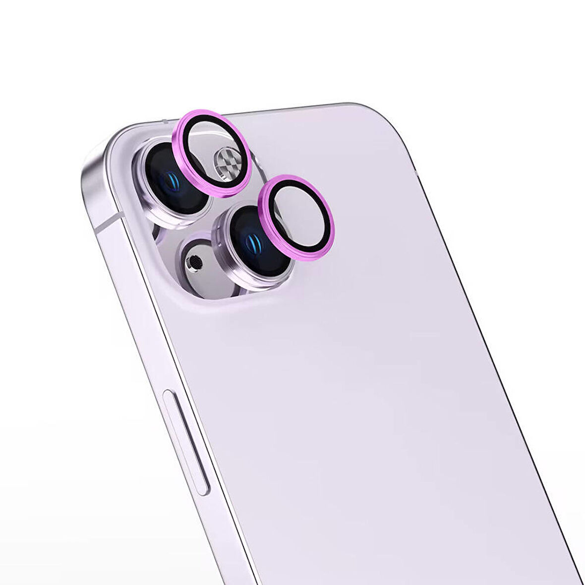 Apple iPhone 16 Plus Zore CL-15 Parmak İzi Bırakmayan Anti-Reflective Kamera Lens Koruyucu-Pembe