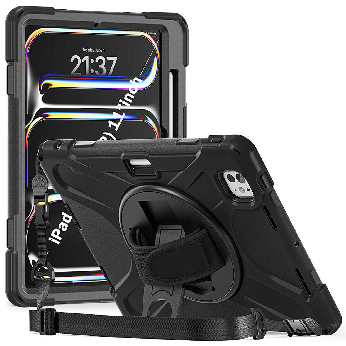 iPad Pro 11 2024 ​ZYL Defender Tablet Silikon - Siyah
